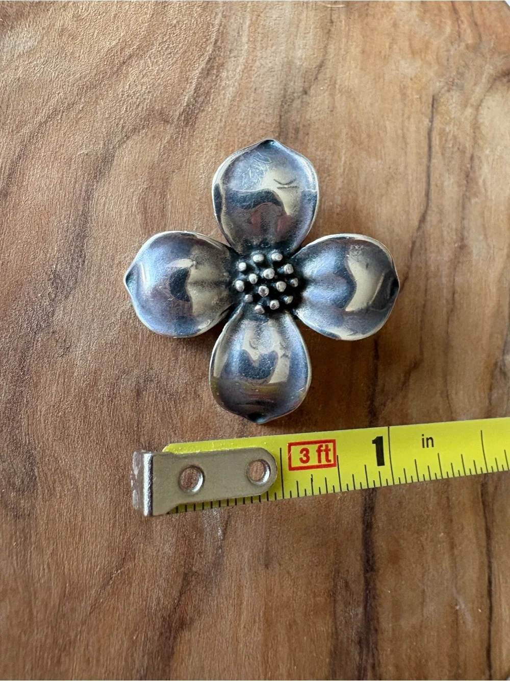 James Avery Silver Dogwood Pendant - Picture 4 of 4